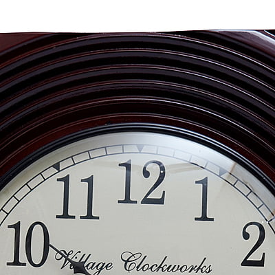 Handcrafted Square Analog Wooden Clock - A Majestic 18*18 Inch Beauty with a 12 Inch Dial in Rich Brown Hue! Handcrafted Square Analog Wooden Clock - A Majestic 18*18 Inch Beauty with a 12 Inch Dial in Rich Brown Hue!