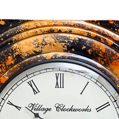 Handcrafted Square Wooden Analog Wall Clock with Marble Finish (18*18 Inch, 12 Inch Dial) Handcrafted Square Wooden Analog Wall Clock with Marble Finish (18*18 Inch, 12 Inch Dial)