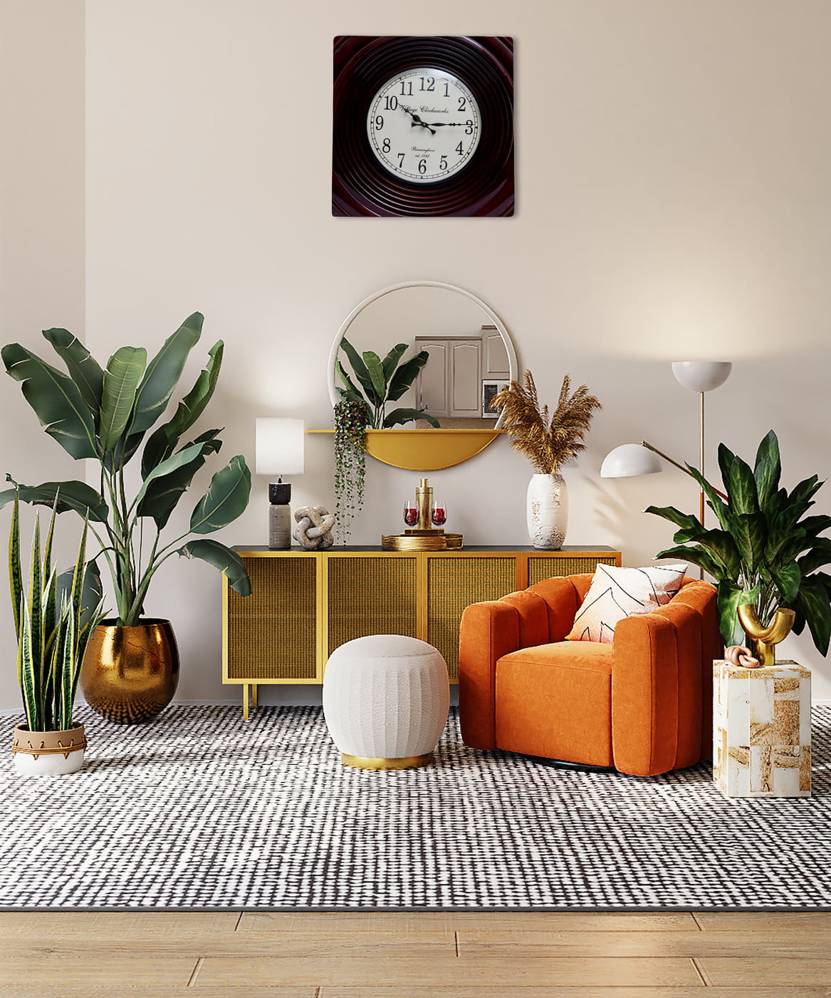 Handcrafted Square Analog Wooden Clock - A Majestic 18*18 Inch Beauty with a 12 Inch Dial in Rich Brown Hue! Handcrafted Square Analog Wooden Clock - A Majestic 18*18 Inch Beauty with a 12 Inch Dial in Rich Brown Hue!