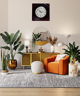 Handcrafted Square Analog Wooden Clock - A Majestic 18*18 Inch Beauty with a 12 Inch Dial in Rich Brown Hue! Handcrafted Square Analog Wooden Clock - A Majestic 18*18 Inch Beauty with a 12 Inch Dial in Rich Brown Hue!