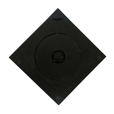 Handcrafted Diamond Wooden Analog Wall Clock with Marble Finish (18*18 Inch, 12 Inch Dial) Handcrafted Diamond Wooden Analog Wall Clock with Marble Finish (18*18 Inch, 12 Inch Dial)