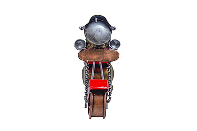 Timeless Journey: Royal Craft Palace Iron Metal Retro Bike Table Clock (14x4x8.5 CM)
